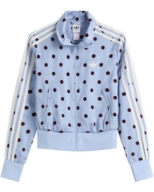 adidas Polka Dot Firebird Tracktop - Blue