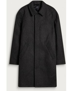 A.P.C. Auster Wool Mac Jacket - Black