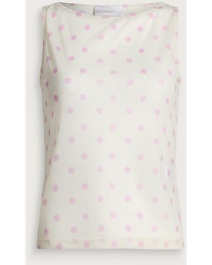 Hosbjerg Betty Sleeveless Mesh Top - White