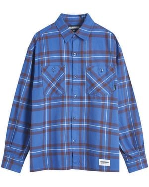 Neighborhood Tartan Check Shirt - Blue
