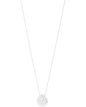 Missoma Spiral Mini Pendant Necklace - White