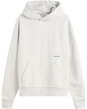 About Blank Box Logo Hoodie - White