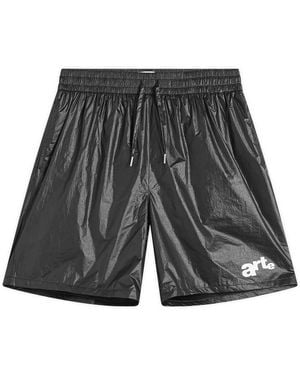 Arte' Big Logo Shorts - Grey