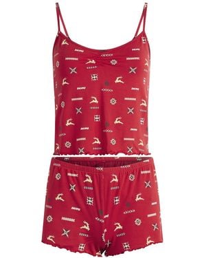 Skims Sleep Cami Set - Red