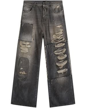 Amiri Carpenter Repaired Baggy Jeans - Grey