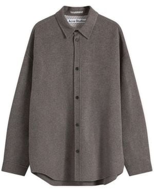 Acne Studios Detar Double Wool Overshirt - Grey