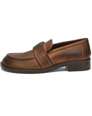 Acne Studios Bargot Aged Loafer - Brown