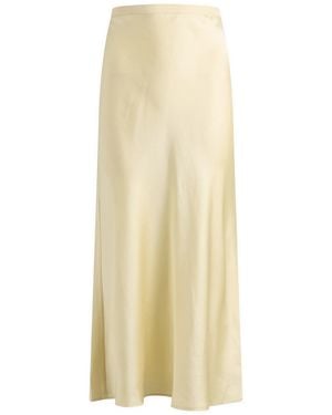 Anine Bing Bar Silk Skirt - Natural