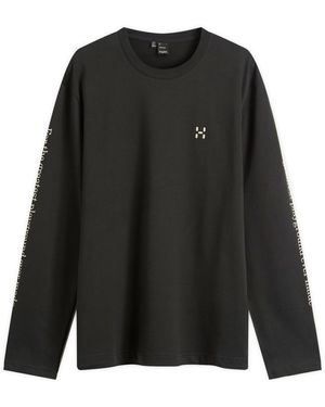 Haglöfs Long Sleeve Brand T-Shirt - Black