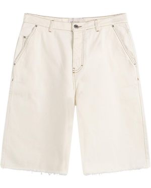 Ami Paris Light Denim Short - Natural