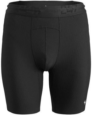 REPRESENT 247 Ribbed Half Tights - Black