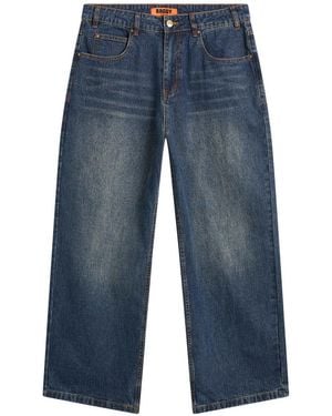 Butter Goods Blotch Baggy Denim Jeans - Blue