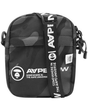 Aape By A Bathing Ape Aape Nylon Small Messenger Bag - Black