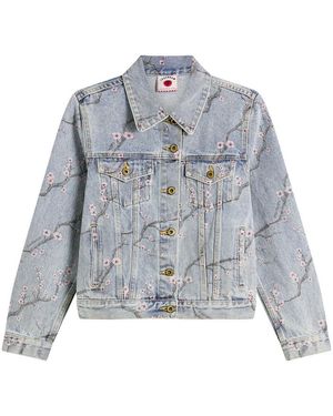 ICECREAM Sakura Denim Trucker Jacket - Blue