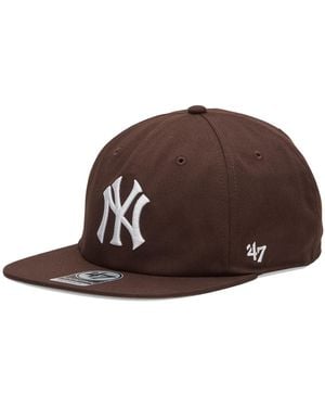 '47 47 New York Yankees Linscott Captain Cap - Brown