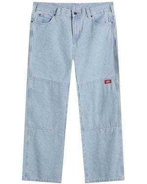 Dickies Double Knee Loose Straight Denim Jeans - Blue