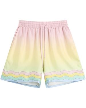 CASABLANCA For The Love Of Dance Silk Shorts - Pink