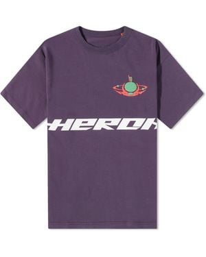 Heron Preston Globe Burn T-shirt - Purple