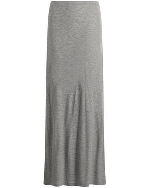 Samsøe & Samsøe Sadou Jersey Maxi Skirt - Gray
