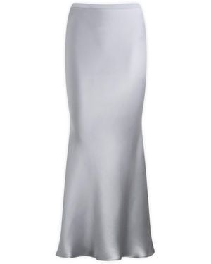 Anine Bing Bar Silk Skirt - Grey