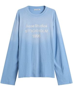 Acne Studios Edden 1996 Long Sleeve T-Shirt - Blue