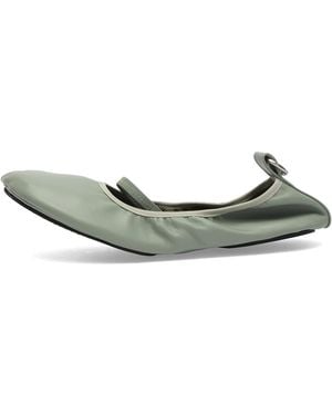 Alohas Naira Leather Ballet Flats - Green