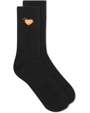 Human Made Pile Heart Socks - Black