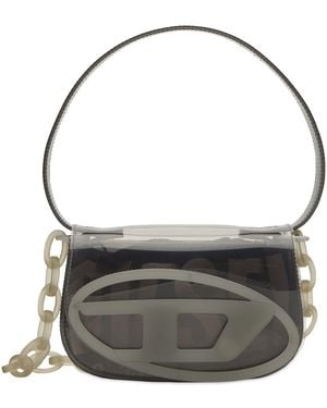 DIESEL 1Dr Logo Perspex Handbag - Grey