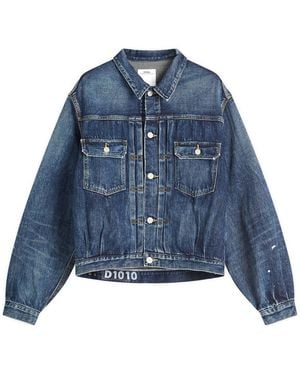 Visvim Ss 101X Damaged 1010 Jacket - Blue