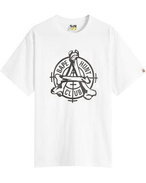 A Bathing Ape Hunt Club T-Shirt - White