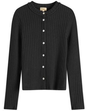DONNI. Sweater Rib Cardigan - Black