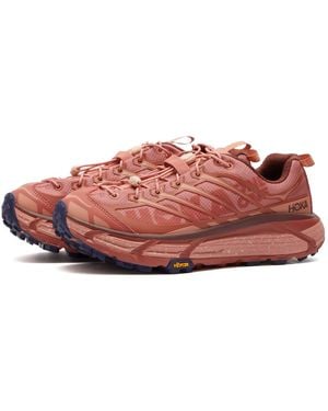 Hoka One One Mafate Three2 Trainers - Red
