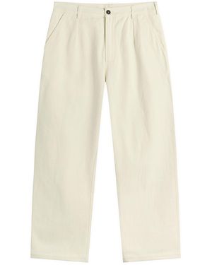 Universal Works Slub Drill Dizzy Trousers - Natural