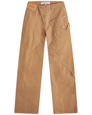 JW Anderson Twisted Workwear Trousers - Brown