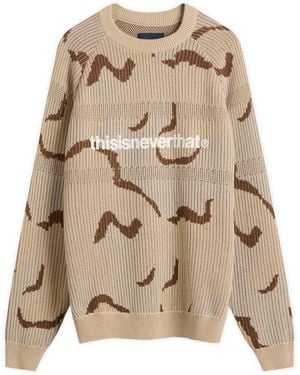 thisisneverthat T-Logo Knit Jumper - Natural