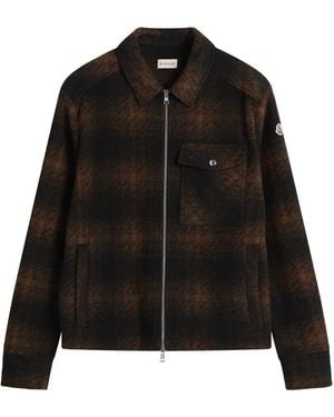 Moncler Check Shirt Jacket - Black