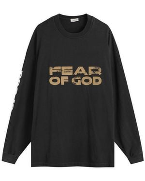 Fear Of God Relaxed Long Sleeve T-Shirt - Black