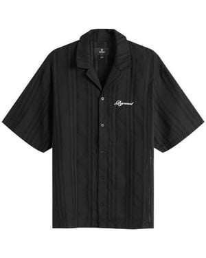 Represent Embroidered Bowling Shirt - Black