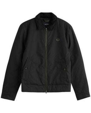 Fred Perry Cotton Caban Jacket - Black