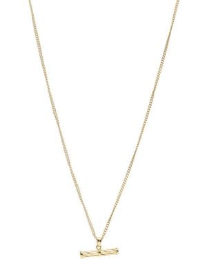 Serge Denimes Helix T-Bar Necklace - Metallic