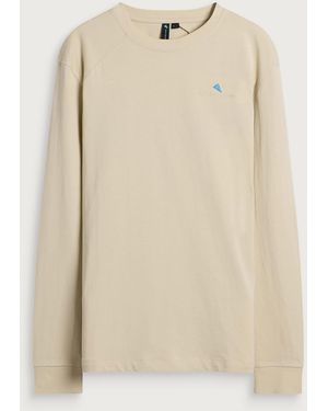 Klättermusen Root Logo Longsleeve T-Shirt - Natural