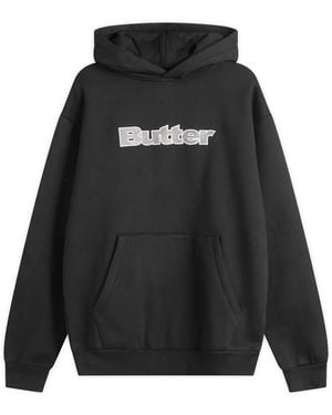Butter Goods Textured Logo Hoodie - Black