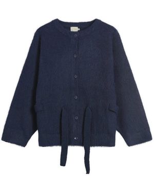 Deiji Studios Belted Cardigan - Blue