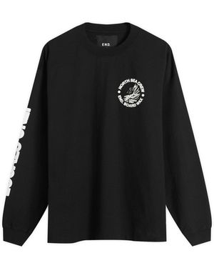 END. Coastal Board Wax Long Sleeve T-Shirt - Black