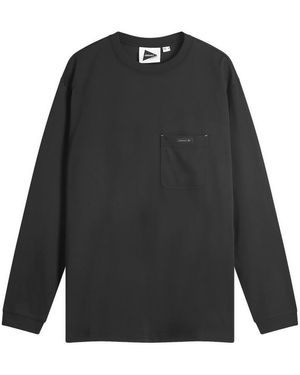 Gramicci X And Wander Backprint Long Sleeve T-Shirt - Black