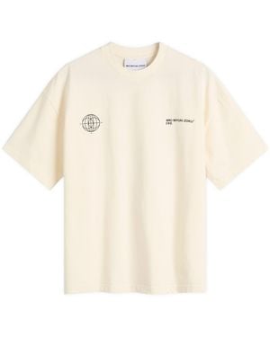 MKI Miyuki-Zoku End. X 152010 Globe T-Shirt - Natural