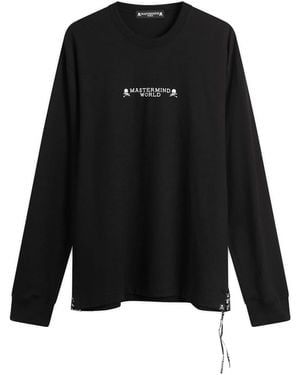 MASTERMIND WORLD "I Do Not Care" Long Sleeve T-Shirt - Black
