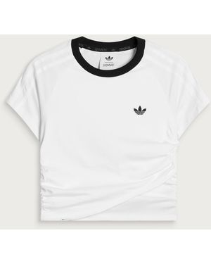 adidas X Jennie Layer Crop T-Shirt - White