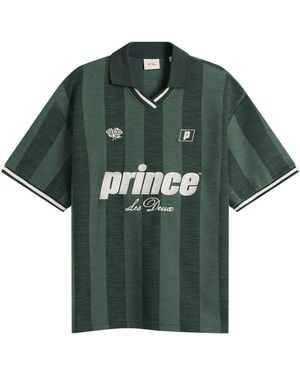 Les Deux Prince Stripe Jacquard Polo - Green