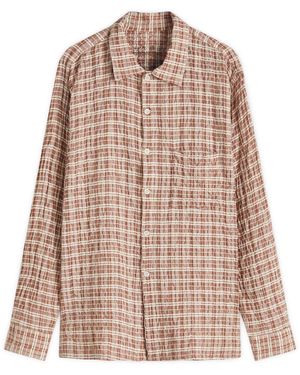 mfpen Mechanic Check Shirt - Brown